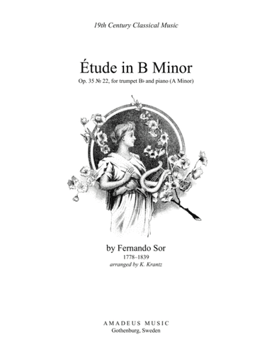 Étude (study) in A Minor Op. 35 No. 22 for trumpet in Bb and piano (arr. K. Krantz)