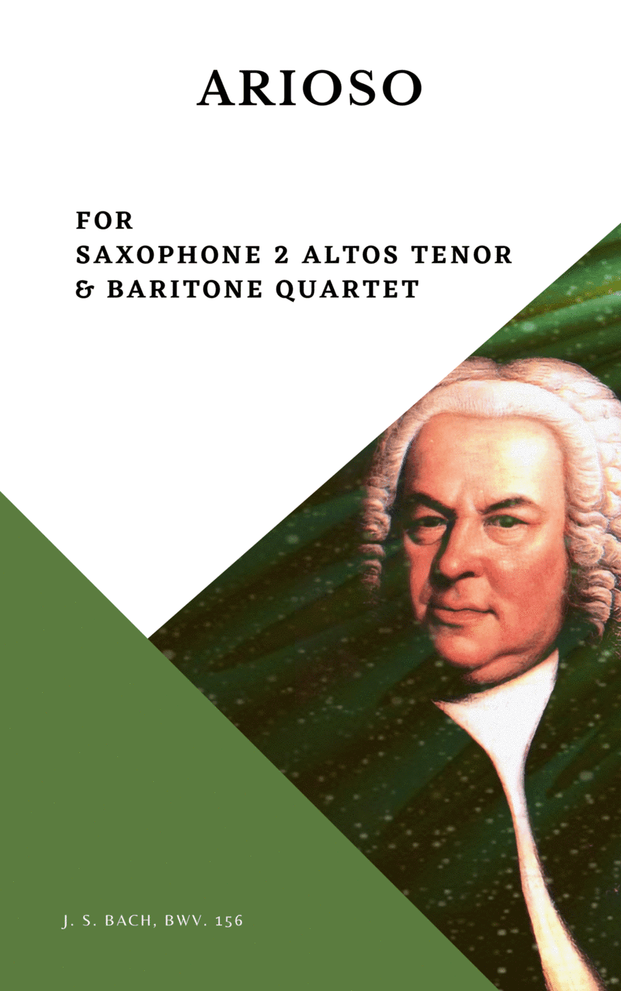Arioso Bach Saxophone Quartet 2 Alto Tenor Baritone (arr. Woods Only)