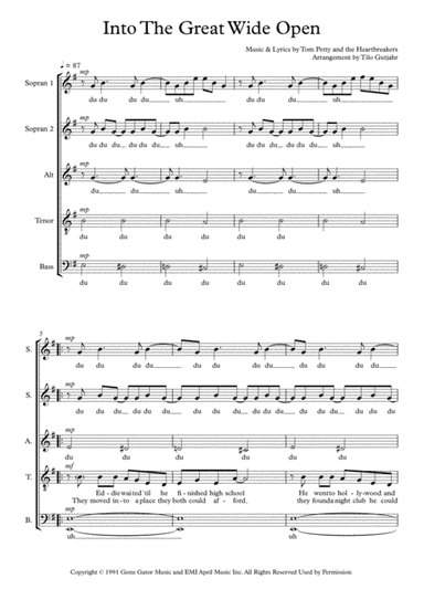 Into The Great Wide Open (arr. Tilo Gutjahr)