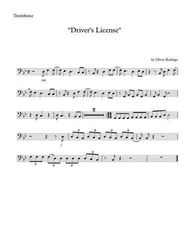 Drivers License (arr. SongBird Music)