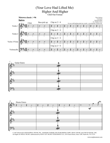 (your Love Has Lifted Me) Higher And Higher (arr. Stephen Street)