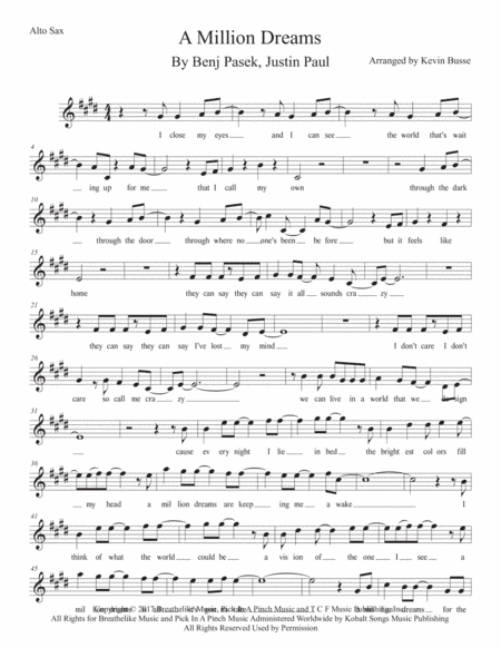A Million Dreams (arr. Kevin Busse)