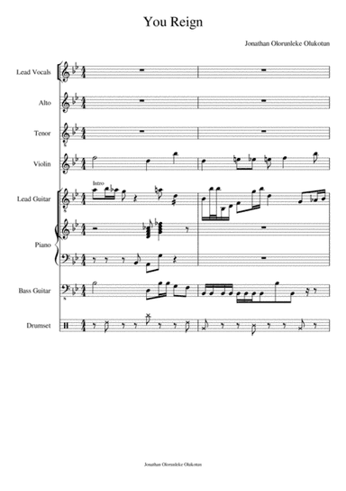 You Reign - Original composition