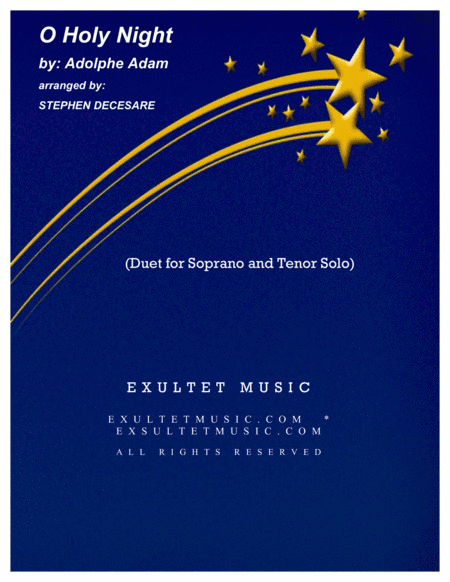 O Holy Night (Duet for Soprano and Tenor Solo) (arr. Stephen DeCesare)