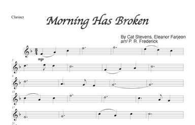 Morning Has Broken (arr. P. R. Frederick)