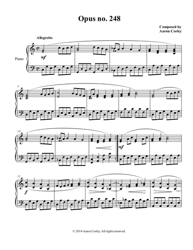 Aaron Corley: Opus no. 248