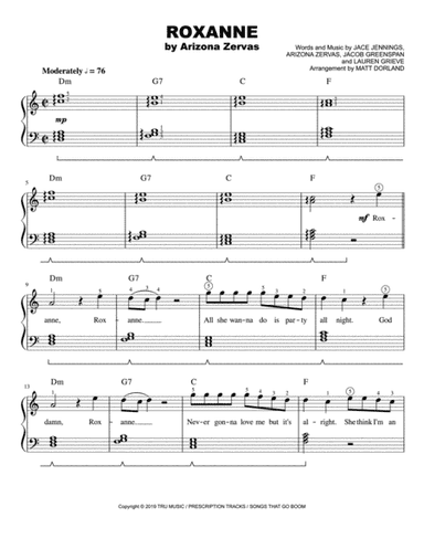Roxanne (arr. Matt Dorland)
