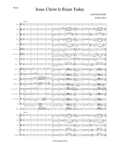 Jesus Christ Is Risen Today (arr. Joshua Choe)