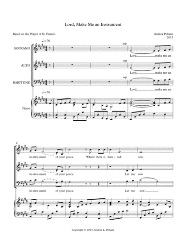 Lord, Make Me an Instrument