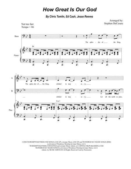 How Great Is Our God (arr. Stephen DeCesare)