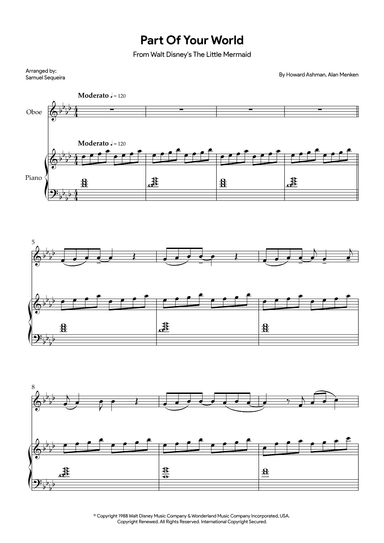 Part Of Your World (reprise) (arr. Samuel Sequeira)