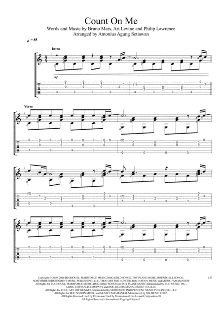 Count On Me (arr. Antonius Agung Setiawan)