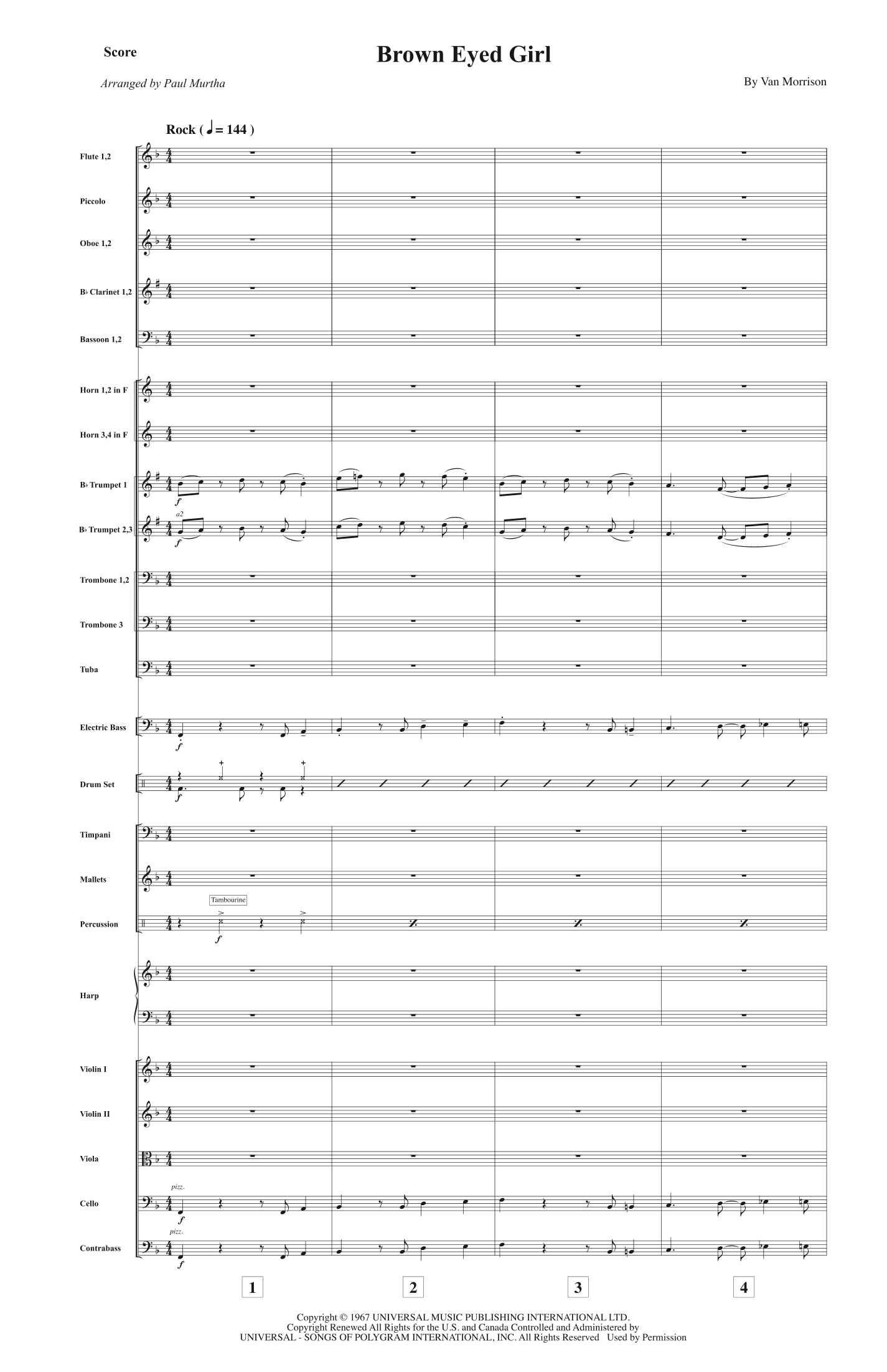 Brown Eyed Girl (arr. Paul Murtha)