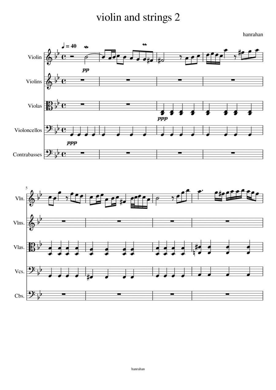 Violin and strings
