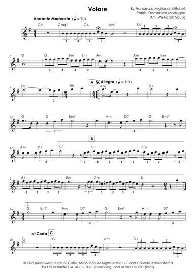 Volare (arr. Jose Welligton Sousa de Castro)