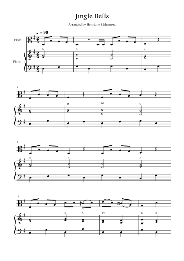 Jingle Bells (arr. Henrique F Mangoni)