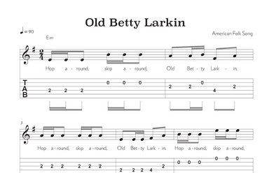 Old Betty Larkin (arr. Riverside Guitar School)