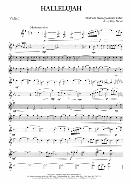 Hallelujah (arr. Diego Marani)