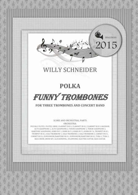 FUNNY TROMBONES - polka for three trombones and concert band (arr. Igor Zugrov For Concert Band)