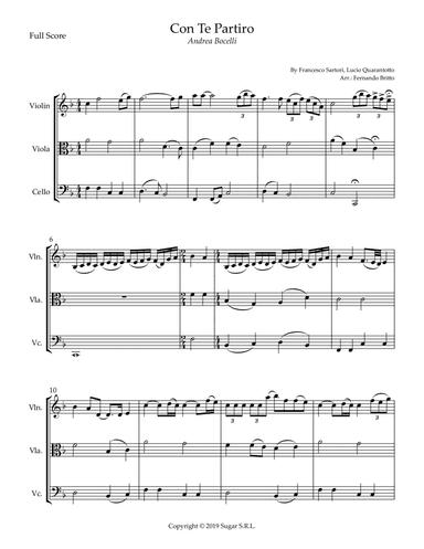 Con Te Partiro (time To Say Goodbye) (arr. Fernando Britto)