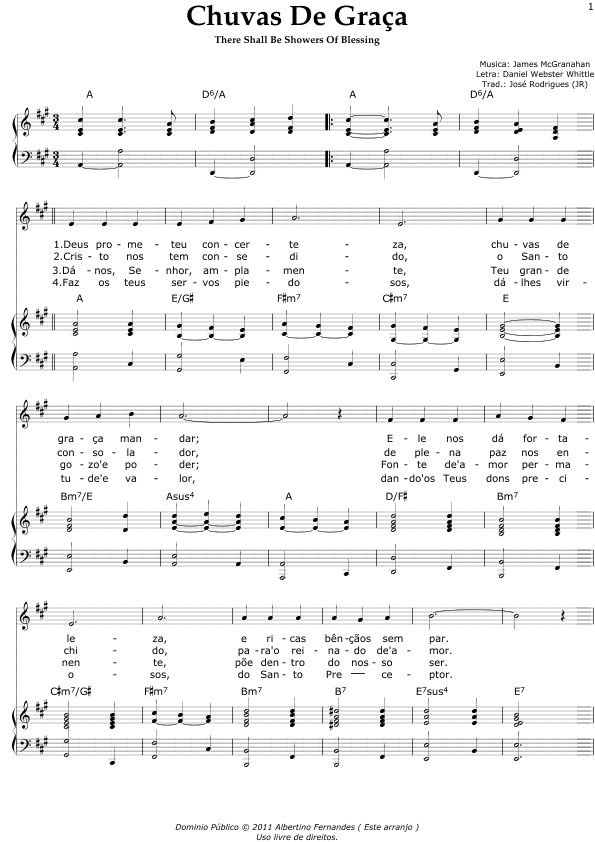 Chuvas de Graça (Showers Of Blessing) (arr. Albertino Fernandes)