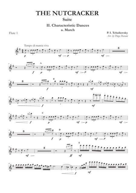 "March" from Nutcracker Suite for Flute Quartet (arr. Diego Marani)