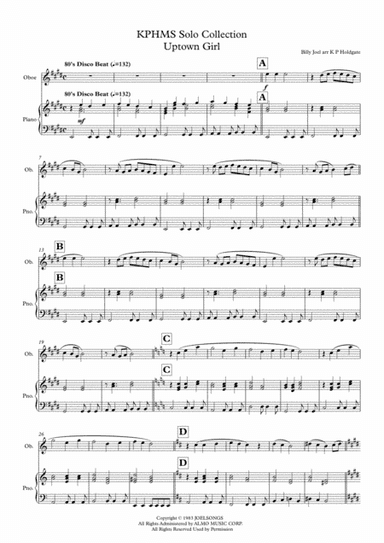 Uptown Girl (arr. Kevin P Holdgate)