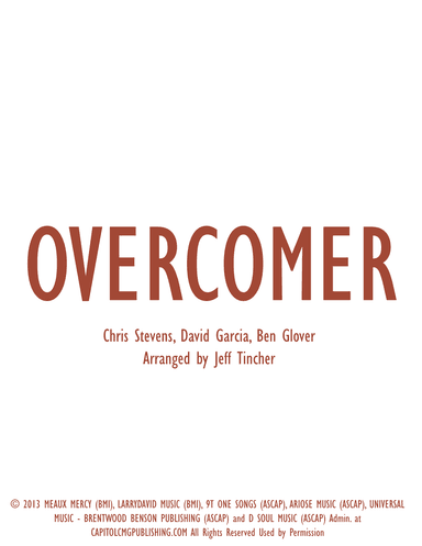 Overcomer (arr. Jeff Tincher)