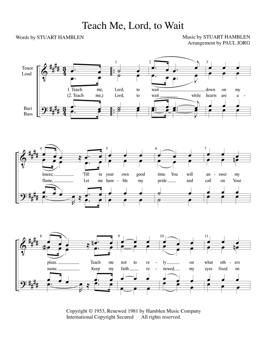 This Ole House (arr. Paul A. Jorg)