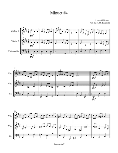Minuet #4 (arr. Nick Lacanski)