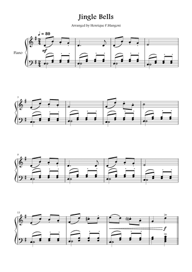 Jingle Bells (arr. Henrique F Mangoni)