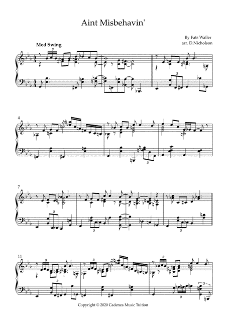 Ain't Misbehavin' (arr. Daniel Nicholson)