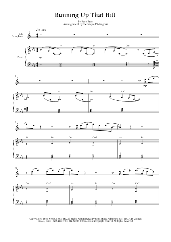 Running Up That Hill (arr. Henrique F Mangoni)