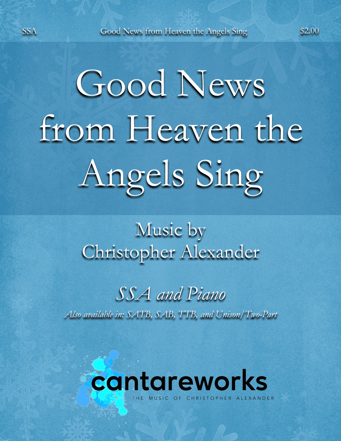 Good News from Heaven the Angels Sing (A Christmas Carol for Children) (SSA)