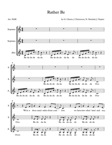 Rather Be (arr. L. Hackett)