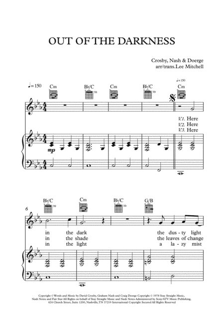 Out Of The Darkness (arr. Lee Mitchell)