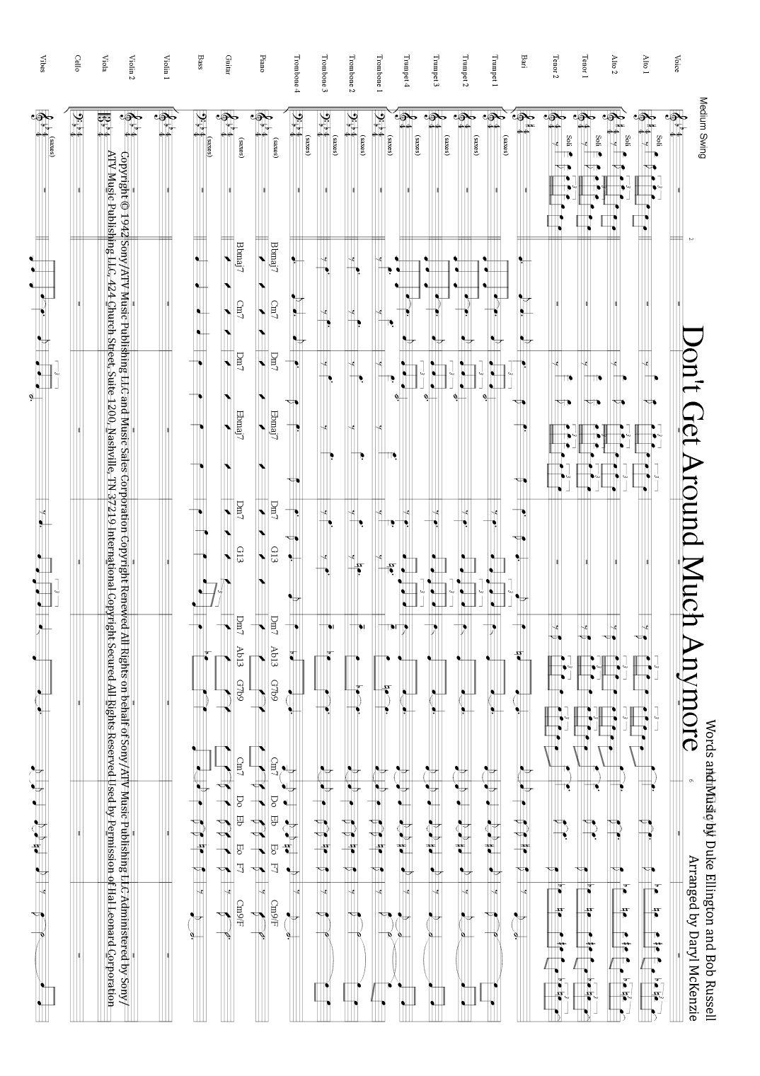 Don't Get Around Much Anymore (arr. Daryl McKenzie)
