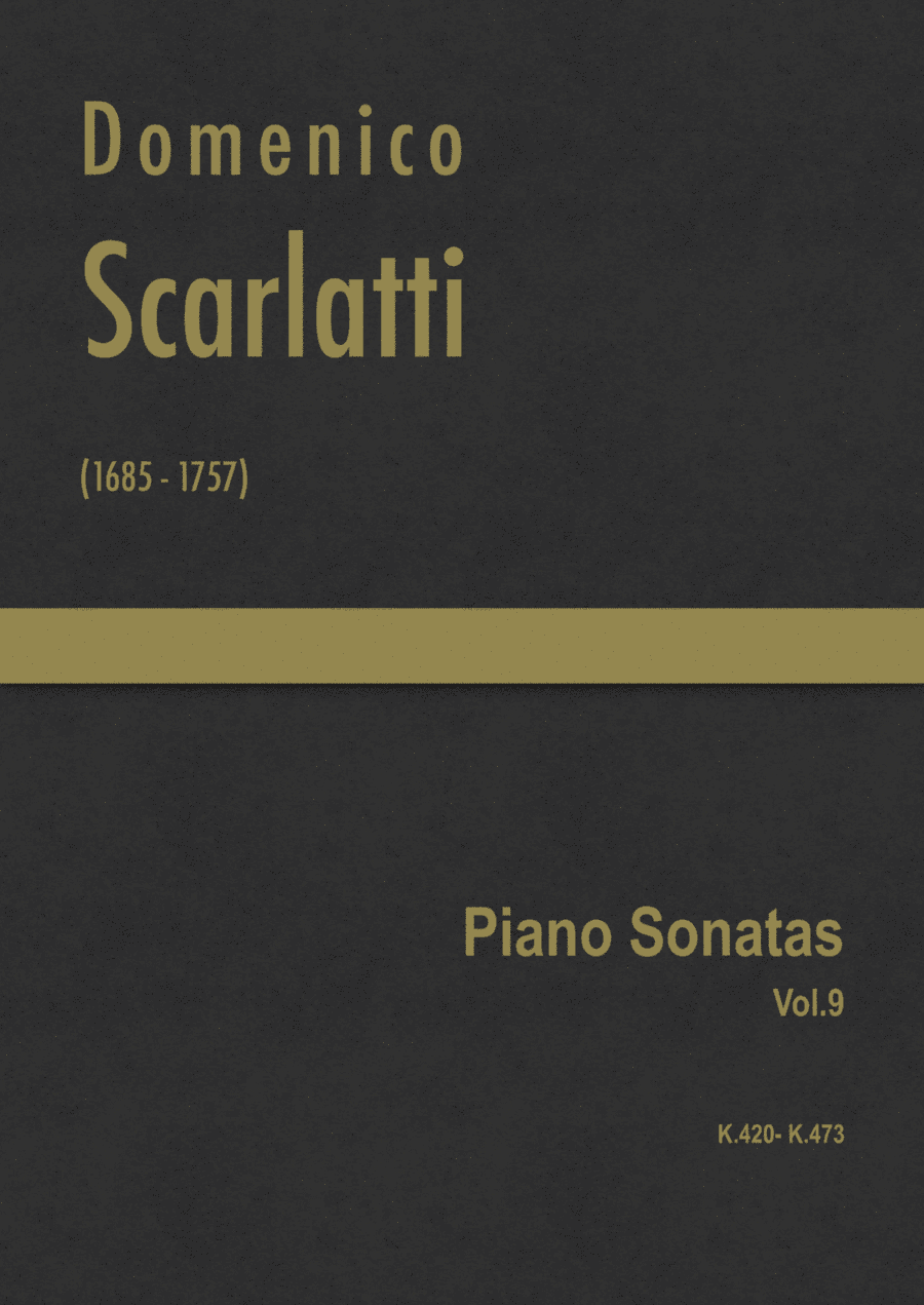 Scarlatti - Complete Piano Sonatas Vol.9 (K.420 - K.473) (arr. J.G. Cucó Barber)