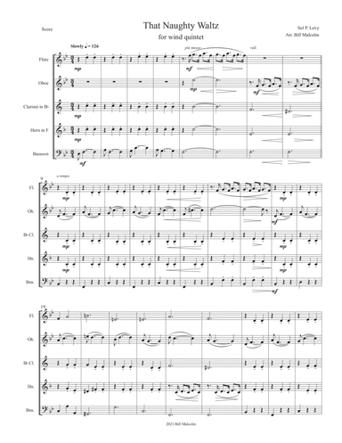 That Naughty Waltz (arr. Bill Malcolm)