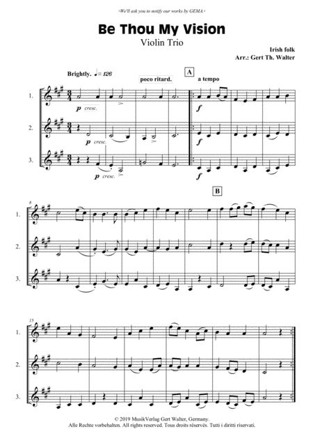 Be Thou My Vision (arr. Gert Th. Walter)