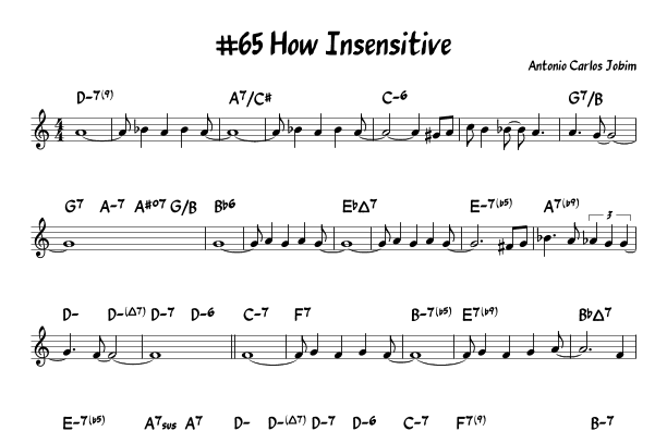 How Insensitive (arr. John Fries)