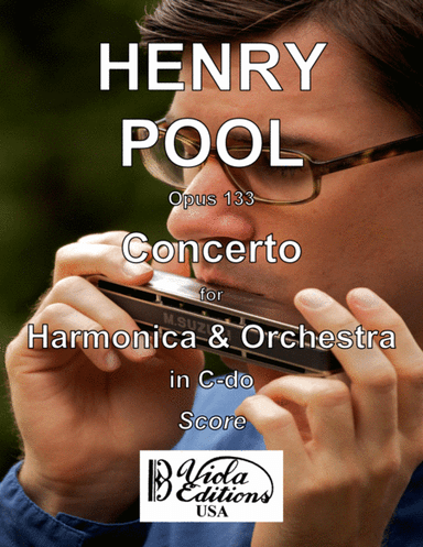 Opus 133, Concerto for Harmonica & Orchestra in C-do (Score)