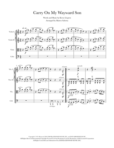 Carry On Wayward Son (arr. Matteo Sabetta)