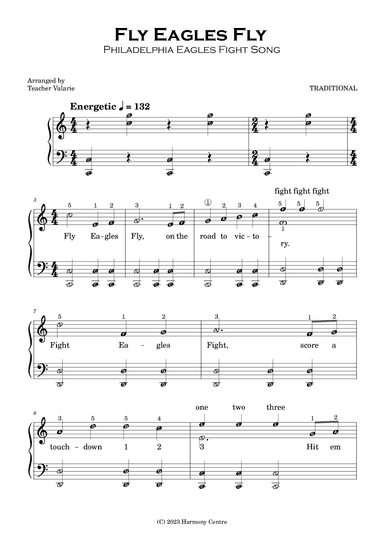 Fly Eagles Fly (arr. Teacher Valarie)