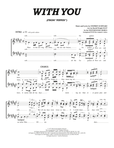 With You (arr. David Wright)
