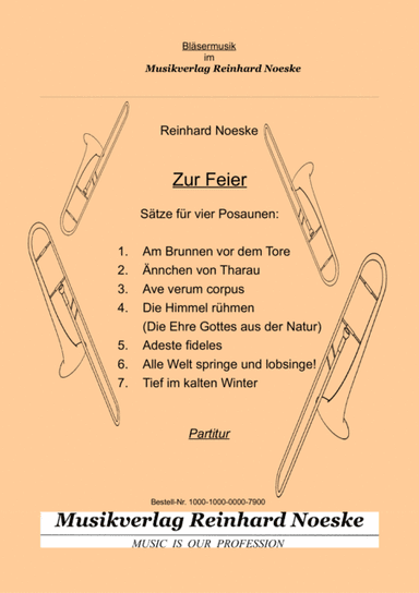 Zur Feier - Sätze für vier Posaunen