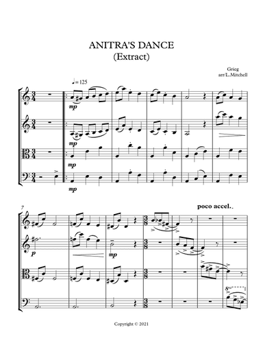 ANITRA'S DANCE (arr. Lee Mitchell)