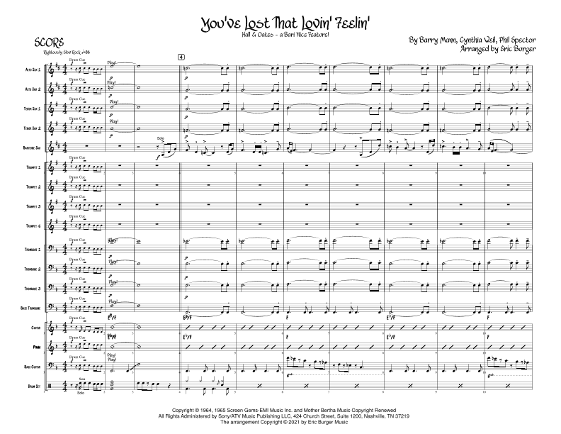 You've Lost That Lovin' Feelin' (arr. Eric Burger)