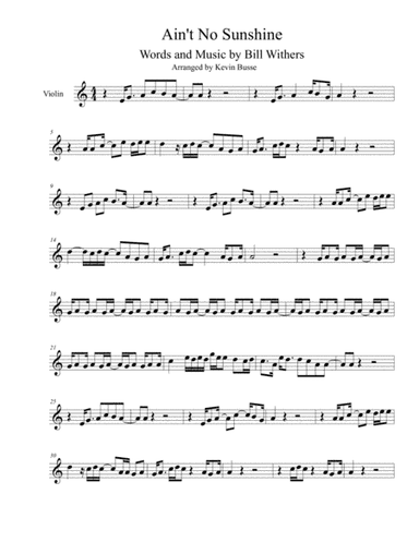 Ain't No Sunshine (arr. Kevin Busse)