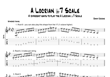 A Locrian bb7 Scale (4 Ways to Play)